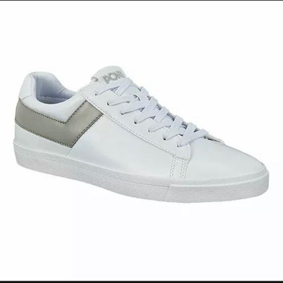 pony white sneakers